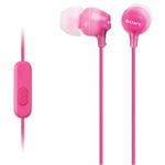 SONY sluchátka MDR-EX15AP, handsfree, růžové, MDREX15APPI.CE7