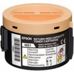 EPSON Toner return black pro AL-M1400, 2200str., C13S050651 - originální