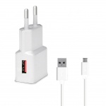 Nabíječka WG USB Fast Charger 2,4A + MICRO Cable bílá, 65011