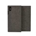 SoSeven Premium Gentleman Book Case Fabric Anthracite pro iPhone XS Max, 2442458