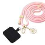 Guess Crossbody Popruh Cord 4G Charm Gold/Pink, GUOUCNMG4EP