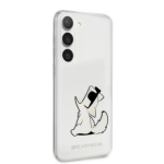 Karl Lagerfeld PC/TPU Choupette Eat Zadní Kryt pro Samsung Galaxy S23 Transparent, KLHCS23SCFNRC