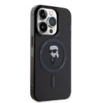 Karl Lagerfeld IML Ikonik MagSafe Zadní Kryt pro iPhone 15 Pro Black, KLHMP15LHFCKNOK