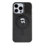 Karl Lagerfeld IML Ikonik MagSafe Zadní Kryt pro iPhone 15 Pro Max Black, KLHMP15XHFCKNOK
