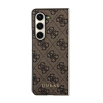 Guess 4G Charms Zadní Kryt pro Samsung Galaxy Z Fold 5 Brown, GUHCZFD5GF4GBR