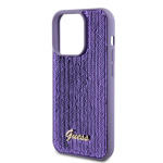 Guess Sequin Script Logo Zadní Kryt pro iPhone 14 Pro Max Purple, GUHCP14XPSFDGSU