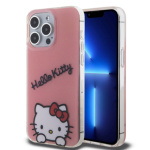 Hello Kitty IML Daydreaming Logo Zadní Kryt pro iPhone 13 Pro Pink, HKHCP13LHKDSP