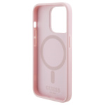 Guess PU G Cube MagSafe Zadní Kryt pro iPhone 15 Pro Max Pink, GUHMP15XHGCFSEP