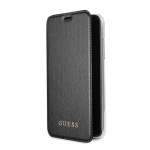 GUFLBKPXIGLTBK Guess Iridescent Book Pouzdro Black pro iPhone X / XS, 2436041