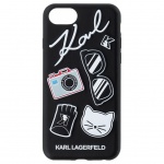 KLHCI8PIN Karl Lagerfeld Pins Hard Case Black pro iPhone 7/8/SE2020, 2439207