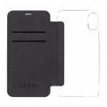 GUFLBKPXGF4GG Guess Charms Book Pouzdro 4G Grey pro iPhone X / XS, 2439762