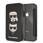 KLFLBKI61KICKC Karl Lagerfeld Karl and Choupette Book Pouzdro Black pro iPhone XR, 2440861