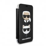 KLFLBKI65KICKC Karl Lagerfeld Karl and Choupette Book Pouzdro Black pro iPhone XS Max, 2440862