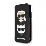 KLFLBKI65KICKC Karl Lagerfeld Karl and Choupette Book Pouzdro Black pro iPhone XS Max, 2440862