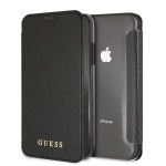 GUFLBKI61IGLTBK Guess PU Leather Book Case Iridescent Black pro iPhone XR, 2440611