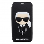 KLFLBKPXIKPUBK Karl Lagerfeld Ikonik Book Case Black pro iPhone X, 2440854