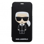 KLFLBKI61IKPUBK Karl Lagerfeld Ikonik Book Case Black pro iPhone XR, 2440857