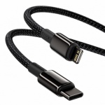 Baseus  Tungsten Gold Fast Charge Kabel USB-C to Lightning 20W 1m Black, CATLWJ-01