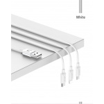 USAMS SJ324 3v1 Nabíjecí Kabel 1.2m White, 2446630