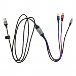 USAMS SJ420 U47 OTG Datový Kabel 3v1 Black, 2449787