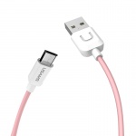 USAMS SJ098 Datový Kabel microUSB U Turn Pink, 2433894