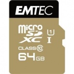 microSDHC 64GB Emtec UHS-I U1 Elite Gold (EU Blister), 2441142