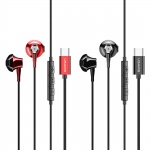 USAMS EP-25 In-Ear Metal Stereo Headset Type C Red (EU Blister), 2441594