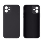 OBAL:ME Matte TPU Kryt pro Apple iPhone 12 Black, 57983117456