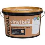 REMAL Vinyl bílý mat omyvatelná barva na zeď 7,5 kg