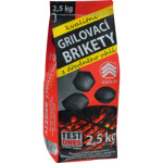 Dřevěné uhlí Servis Les grilovací brikety 2,5 kg