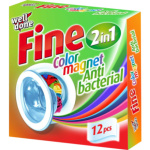 Well Done Fine Color Magnet Antibacterial antibakteriální ubrousky pohlcující barvu, 12 ks