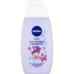 Nivea Kids Girl 2v1 sprchový gel a šampon, 500 ml