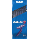 Gillette 2 jednorázová holítka, 2 břity, 5 ks v balení