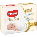 Huggies Elite Soft 1 dětské pleny 2 - 5 kg, 26 ks