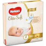 Huggies Elite Soft 2 dětské pleny 4 - 6 kg, 80 ks