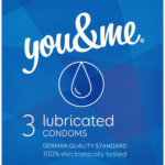 You & Me Lubricated průhledný lubrikovaný kondom, 3 ks