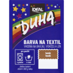 Ideal Duha hnědá, barva na textil na bavlnu, viskozu a len, na 300 g látky, 15 g