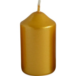 Bony adventní svíčka zlatá 40 × 60 mm, 4 ks