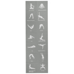 Spokey MALLOW Skládací jóga podložka, 173 x 61 x 0,4 cm, šedá, K929248