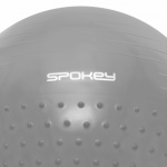 Spokey HALF FIT Gymnastický míč 2v1 masážní, 55 cm včetně pumpičky, šedý , K929872