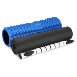Spokey MIX ROLL Masážní fitness válec 3v1, 45 cm, modrý, K929955