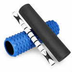Spokey MIX ROLL Masážní fitness válec 3v1, 45 cm, modrý, K929955