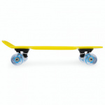 Spokey FISH Pennyboard se svíticími LED kolečky, žlutý, K940395