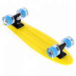 Spokey FISH Pennyboard se svíticími LED kolečky, žlutý, K940395