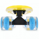 Spokey FISH Pennyboard se svíticími LED kolečky, žlutý, K940395