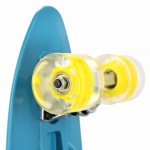 Spokey FISH Pennyboard se svíticími LED kolečky, modrý, K940467