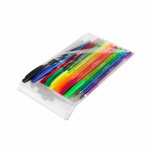 EASY FUN Kuličková pera, barevné náplně, 0,7 mm, 10 ks v balení (mix barev), S832485