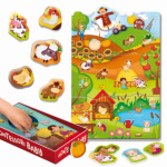 Hračka Liscianigioch Montessori Baby Box The Farm - Vkládačka farma, 7192741