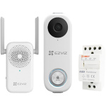 Zvonek Ezviz DB1C kit WiFi, domovní s kamerou, vyzváněcí jednotka, trafo, CS-BD-DB1C