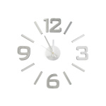 Samolepící hodiny G21 Classic Style, stříbrné, HM4-WSC-10EM101S